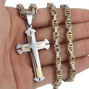 Stainless Steel Cross Necklace